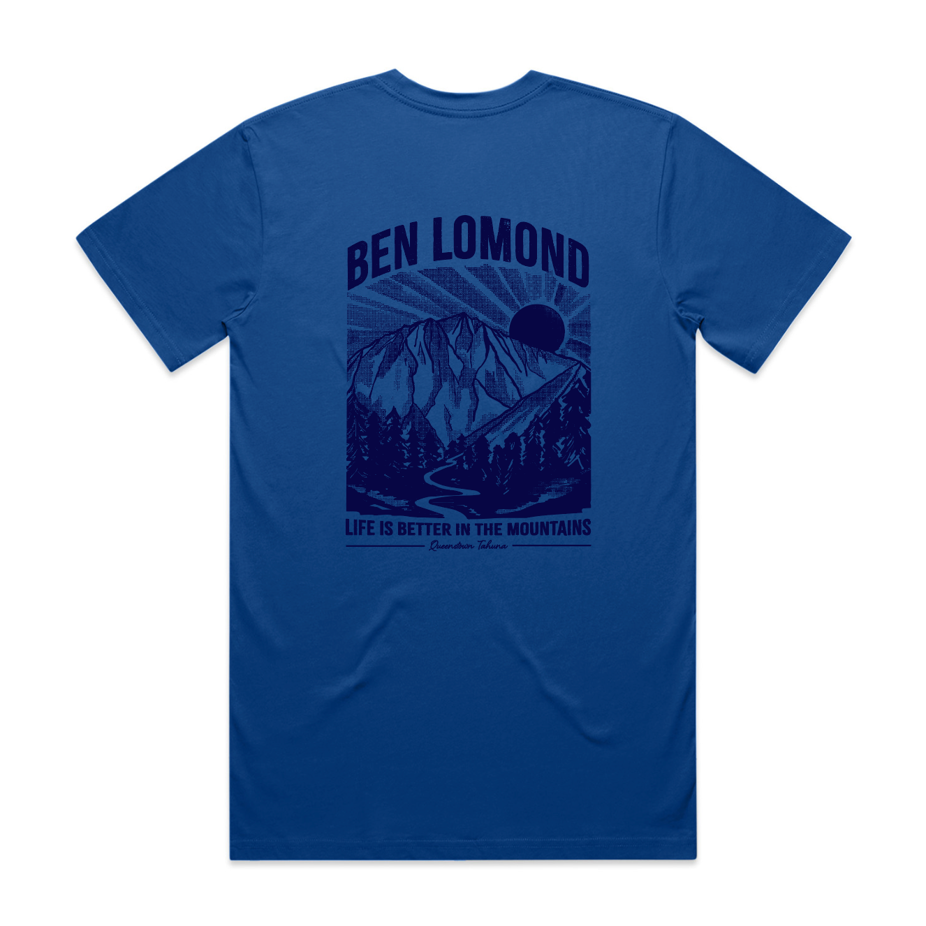Ben Lomond Blue Tshirt Design back