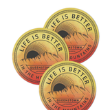 Queenstown Circle Sticker Large Sunset
