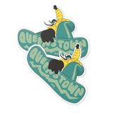Boarder Chick Sticker