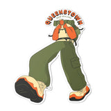 Hiker Dude Die Cut Sticker