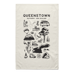 Queenstown Tea Towel - Black